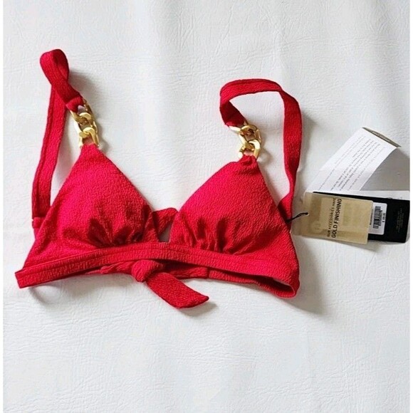 Vix Paula Hermanny Ibiza Triangle Top S & Bikini bottom M set  Cherry Firenze - Picture 7 of 11